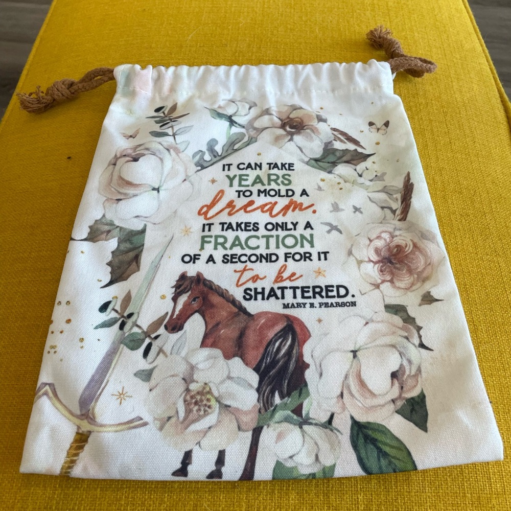 Bookish Drawstring Pouch